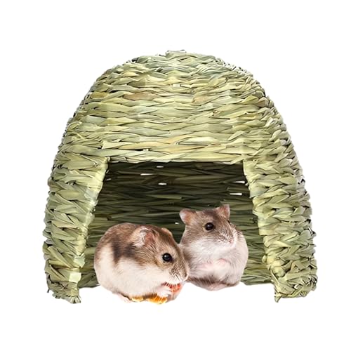 Kaninchen -Grashaus - Klappbett, kleines Tier aus Versteck, gemütlicher Lebensraum | Langlebiger Spielheim, Heubettspielhaus für Meerschweinchen, Hamster, Chinchillas, Innenhause, Haustierende, bequem von Generic