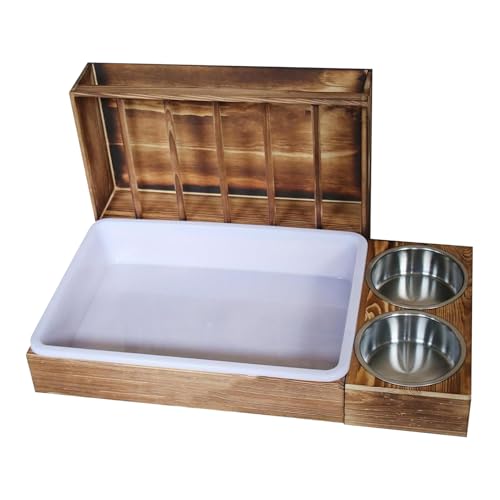 Kaninchen-Heu-Ordner aus Holz – Multifunktions- mit Katzentoilettenschüsseln, Halter | Futterspender für Haustiere für kleine Tiere Hamster Kaninchen Guinea Pig Kaninchen-Heu-Ordner aus Holz – Multifunktions- mit Katzentoilettenschüsseln, Halter | Futterspender für Haustiere für kleine Tiere Hamster Kaninchen Guinea Pig von Generic