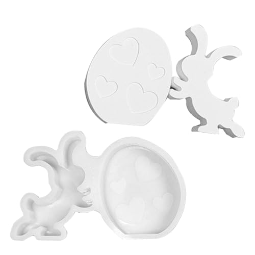 Kaninchen gießen Silikonform - Osterflussform, Silikon Licht Tattoo Form mit Kaninchen | Einfache Kastenform für Fusion Ornamente für Primave Urlaub von Generic