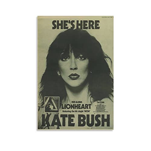 Kate Bush Poster, dekoratives Gemälde, Leinwand, Wandposter und Kunstbild, modernes Familien-Schlafzimmer, Dekoration, Poster, 20 x 30 cm von Generic