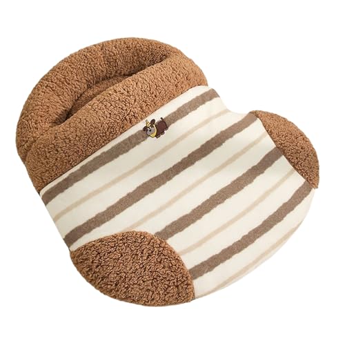 Katzenbett mit Bezug, gemütliches, warmes Hundehöhlenbett, Haustier-Schlafsack, wiederverwendbar, geschlossenes Haustierkissen für Innen- und Außenbereich, Ecken, Balkon, Wohnzimmer, Reisen, Büros Katzenbett mit Bezug, gemütliches, warmes Hundehöhlenbett, Haustier-Schlafsack, wiederverwendbar, geschlossenes Haustierkissen für Innen- und Außenbereich, Ecken, Balkon, Wohnzimmer, Reisen, Büros von Generic