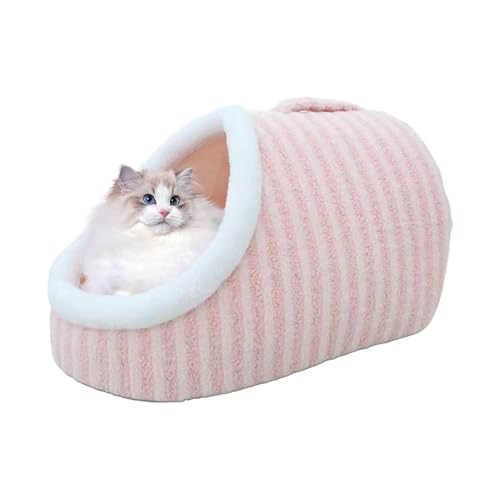 Katzenhöhle – Schlafsofa und Entspannung für Haustiere, bequeme Hausschuhe für Haustiere | Bett mit rutschfester Unterseite für Katzen und kleine Hunde, gemütliche und bequeme Erholung von Generic