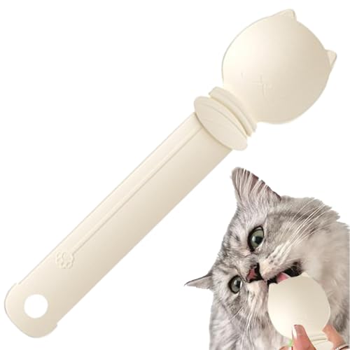 Katzennassfutter Löffel | Nassfutter Leckerlis Spender Futterspender | Multifunktionaler Nasskatzen-Leckerli-Spender Löffel für Katzen, Kätzchen, Hunde, Welpen, kleine Haustiere von Generic