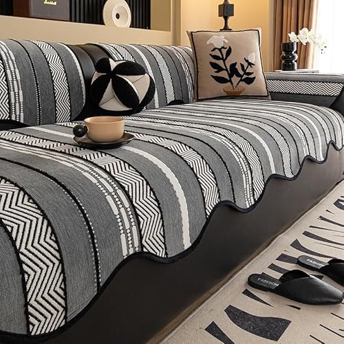 Katzenpfoten-Anti-Rutsch-Sofakissen, Unregelmäßiger Sofabezug, Möbelschutztuch, Sitzkissen for Den Außenbereich(B,43x94inch(110x240cm)) von Generic