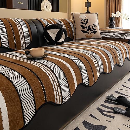 Katzenpfoten-Anti-Rutsch-Sofakissen, Unregelmäßiger Sofabezug, Möbelschutztuch, Sitzkissen for Den Außenbereich(D,43x63inch(110x160cm)) von Generic