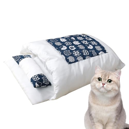 Katzenschlafsack, Anti-Verformung, beheizter Schlafbereich für Haustiere, bequemes Bett mit Kissen, bequemer Schlafsack für Ihr Haustier Katzenschlafsack, Anti-Verformung, beheizter Schlafbereich für Haustiere, bequemes Bett mit Kissen, bequemer Schlafsack für Ihr Haustier von Generic