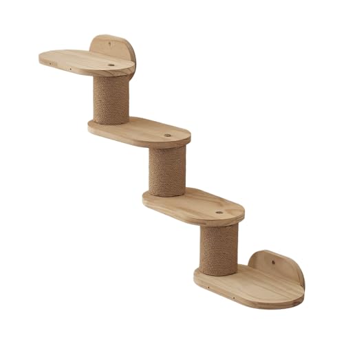 Katzenwand – Wand-Katzenhalterung, kratzt Post-Post-Regale | Klettergerüst aus Holz, Leitertreppen, Spielstation für die Bibliothek Katzenwand – Wand-Katzenhalterung, kratzt Post-Post-Regale | Klettergerüst aus Holz, Leitertreppen, Spielstation für die Bibliothek von Generic