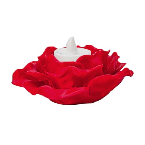 Kerzenhalter für den Schreibtisch, Kerzenhalter in Blumenform, romantische Dekoration mit Licht für Arbeitszimmer, Wohnzimmer oder Esszimmer von Generic