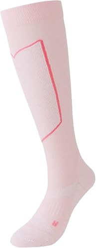 Kinder Teenager Erwachsene Atmungsaktiv Bequeme Fechtsocken Elastisch Anti-rutsch Verschleißfeste Kompressionsstrümpfe Performance Socken Fechtausrüstung Für Degen Säbel Und Florett, Pink von Generic