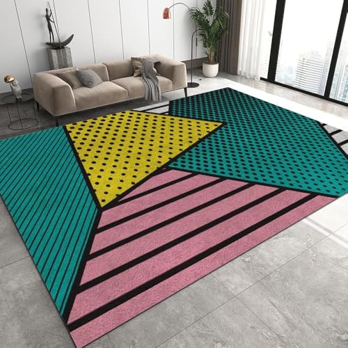 Kinder Teppich Mädchen 3D Abstrakte Geometrische Texturstreifen Flächenteppich Schlafzimmer Dekor Teenager Rutschfest Bequem Boden Freizeitmatte 180 X 280 Cm - Schmutzabweisend - Leicht Z -56713859860 Kinder Teppich Mädchen 3D Abstrakte Geometrische Texturstreifen Flächenteppich Schlafzimmer Dekor Teenager Rutschfest Bequem Boden Freizeitmatte 180 X 280 Cm - Schmutzabweisend - Leicht Z -56713859860 von Generic