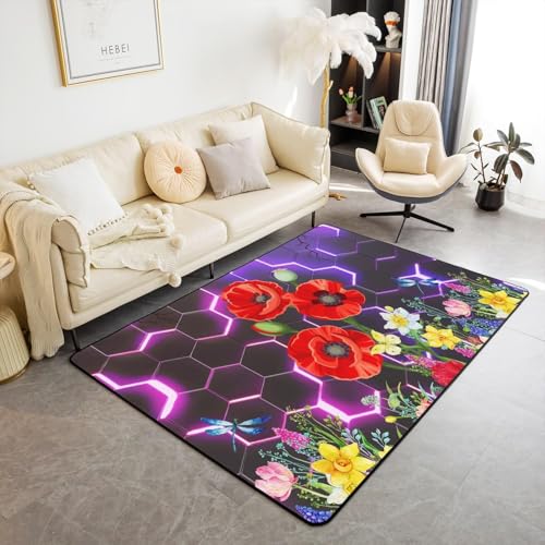 Kinder Teppich Mädchen 3D Abstraktes Geometrisches Blumenmuster Flächenteppich Schlafzimmer Dekor Teenager rutschfest Bequem Boden Freizeitmatte 50 X 80 cm - Schmutzabweisend - Leicht Zu -91061500635 Kinder Teppich Mädchen 3D Abstraktes Geometrisches Blumenmuster Flächenteppich Schlafzimmer Dekor Teenager rutschfest Bequem Boden Freizeitmatte 50 X 80 cm - Schmutzabweisend - Leicht Zu -91061500635 von Generic