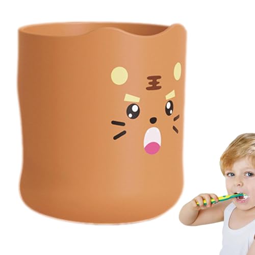 Kinder Zahnbürstenbecher, Kinder Zahnbürstenhalter - 300 ml Cartoon-Zahnpasta Halter und Becher,Ergonomischer Kinderbecher, unzerbrechlicher Zahnbürstenbecher für Zahnbürste, Zahnpasta, Badezimmer Kinder Zahnbürstenbecher, Kinder Zahnbürstenhalter - 300 ml Cartoon-Zahnpasta Halter und Becher,Ergonomischer Kinderbecher, unzerbrechlicher Zahnbürstenbecher für Zahnbürste, Zahnpasta, Badezimmer von Generic