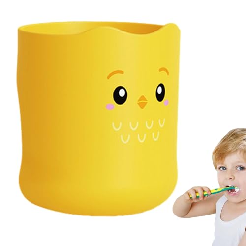 Kinder Zahnbürstenbecher, Kinder Zahnbürstenhalter - 300 ml Cartoon-Zahnpasta Halter und Becher,Ergonomischer Kinderbecher, unzerbrechlicher Zahnbürstenbecher für Zahnbürste, Zahnpasta, Badezimmer Kinder Zahnbürstenbecher, Kinder Zahnbürstenhalter - 300 ml Cartoon-Zahnpasta Halter und Becher,Ergonomischer Kinderbecher, unzerbrechlicher Zahnbürstenbecher für Zahnbürste, Zahnpasta, Badezimmer von Generic