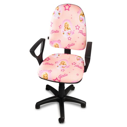 ARTOFIS Schreibtischstuhl mit Höhenverstellbar für Mädchen - Ergonomischer Kinderschreibtischstuhl mit 5 Rollen, Drehbarer Jungendstuhl mit Rückenlehne, Stil Bred Girlie von ARTOFIS