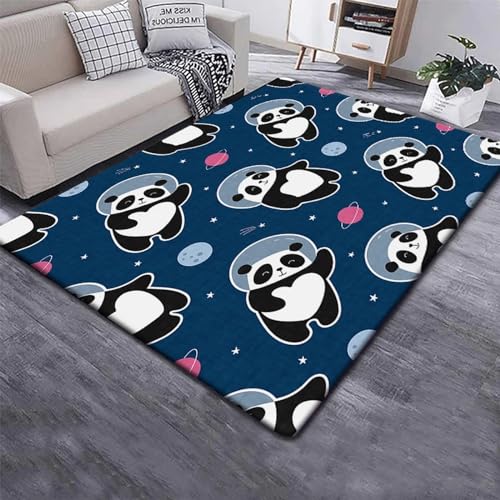 Kinderteppich 3D Wohnzimmerteppich rutschfest Tierpanda Teppiche Jungen Und Mädchen Spielteppich Kinderzimmer Teppich 160 X 230 cm - Leicht Zu Reinigen -5435876259435 von Generic