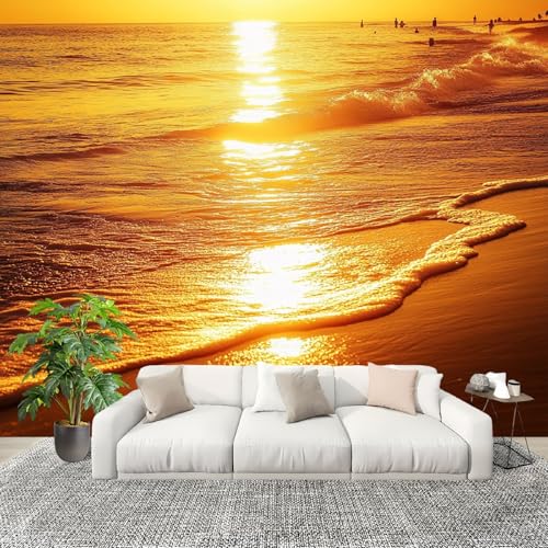 Kinderzimmer Fototapete Panorama Strandlandschaft In Der AbenddäMmerung Wandbild Wandposter Goldene AtmosphäRe Wandtapete Wohnzimmer Wanddeko Vlies Tapeten Poster TV Hintergrund Wandbilder 400x280 cm Kinderzimmer Fototapete Panorama Strandlandschaft In Der AbenddäMmerung Wandbild Wandposter Goldene AtmosphäRe Wandtapete Wohnzimmer Wanddeko Vlies Tapeten Poster TV Hintergrund Wandbilder 400x280 cm von Generic