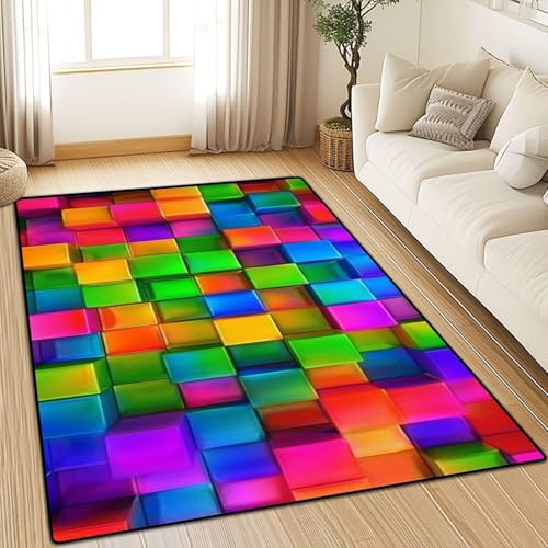 Kinderzimmer Teppich Cartoon-Fantasie-Regenbogenstreifen 3D -Gedruckter Teppich Wohnzimmer Dekor Krabbelte Matte Schlafzimmer Küchenteppich Badezimmer Matte, 90 X 150 cm -88732428442 Kinderzimmer Teppich Cartoon-Fantasie-Regenbogenstreifen 3D -Gedruckter Teppich Wohnzimmer Dekor Krabbelte Matte Schlafzimmer Küchenteppich Badezimmer Matte, 90 X 150 cm -88732428442 von Generic
