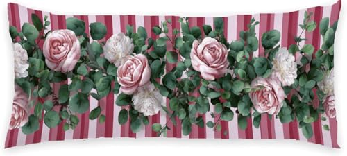 Kissenbezug 30 x 90 Seitenschläferkissen Bezug Rosa Schlafkissen Seitenschläfer Blume Kopfkissenbezug Super Weich Seitenschläfer, Schwangerschaftskissen Verdecktem Zip, Deko für Kissen Bett P-685 Kissenbezug 30 x 90 Seitenschläferkissen Bezug Rosa Schlafkissen Seitenschläfer Blume Kopfkissenbezug Super Weich Seitenschläfer, Schwangerschaftskissen Verdecktem Zip, Deko für Kissen Bett P-685 von Generic