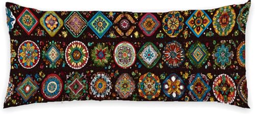 Kissenbezug 40 x 120 Seitenschläferkissen Bezug Farbe Schlafkissen Seitenschläfer BöHmen Kopfkissenbezug Super Weich Kissen Seitenschläfer, Zip Schwangerschaftskissen, Deko für Kissen Bett P-535 Kissenbezug 40 x 120 Seitenschläferkissen Bezug Farbe Schlafkissen Seitenschläfer BöHmen Kopfkissenbezug Super Weich Kissen Seitenschläfer, Zip Schwangerschaftskissen, Deko für Kissen Bett P-535 von Generic