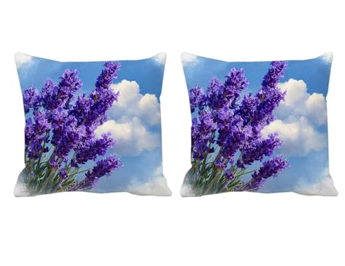 Kissenbezug 40x40cm Lila Kissenbezüge Blume Dekokissen 2er Set Quadratische Kopfkissen Kissenhüllen Sofakissen Samt Kissenbezüge Beidseitig Bedruckt Muster Zierkissenbezug,Balkon Sommer Deko -T724 Kissenbezug 40x40cm Lila Kissenbezüge Blume Dekokissen 2er Set Quadratische Kopfkissen Kissenhüllen Sofakissen Samt Kissenbezüge Beidseitig Bedruckt Muster Zierkissenbezug,Balkon Sommer Deko -T724 von Generic