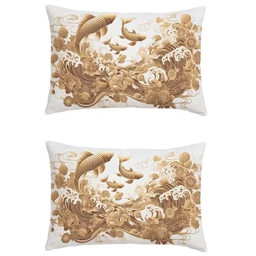 Kissenbezug 40x70cm Outdoor Kissen Dunkelbraun Rechteckig Deko Kissen Fisch Double Sided Printing 2er Set Outdoorkissen Garten Balkon Deko Sofakissen für Wohnzimmer Herbst Balkon Geschenke l-m118 Kissenbezug 40x70cm Outdoor Kissen Dunkelbraun Rechteckig Deko Kissen Fisch Double Sided Printing 2er Set Outdoorkissen Garten Balkon Deko Sofakissen für Wohnzimmer Herbst Balkon Geschenke l-m118 von Generic
