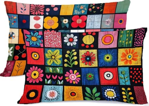 Kissenbezug 45 x 70 Farbe Kissen 45x70 Böhmen Kopfkissenbezug Super Weich Kopfkissen Bettwaren, mit Reißverschluss Deko Kissen 2er Set Seitenschläferkissen Bezug, für Deko Schlafzimmer Bett R-31 Kissenbezug 45 x 70 Farbe Kissen 45x70 Böhmen Kopfkissenbezug Super Weich Kopfkissen Bettwaren, mit Reißverschluss Deko Kissen 2er Set Seitenschläferkissen Bezug, für Deko Schlafzimmer Bett R-31 von Generic