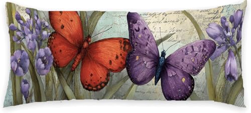 Kissenbezug 50 x 150 Seitenschläferkissen Bezug Schmetterling Schlafkissen Seitenschläfer Lila Kopfkissenbezug Super Weich Kissen Seitenschläfer, Schwangerschaftskissen, Deko für Kissen Bett P-915 Kissenbezug 50 x 150 Seitenschläferkissen Bezug Schmetterling Schlafkissen Seitenschläfer Lila Kopfkissenbezug Super Weich Kissen Seitenschläfer, Schwangerschaftskissen, Deko für Kissen Bett P-915 von Generic