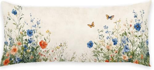 Kissenbezug 60 x 180 Seitenschläferkissen Bezug Blau Schlafkissen Seitenschläfer Schmetterling Kopfkissenbezug Super Weich Kissen Seitenschläfer, Schwangerschaftskissen, Deko für Kissen Bett P-443 Kissenbezug 60 x 180 Seitenschläferkissen Bezug Blau Schlafkissen Seitenschläfer Schmetterling Kopfkissenbezug Super Weich Kissen Seitenschläfer, Schwangerschaftskissen, Deko für Kissen Bett P-443 von Generic