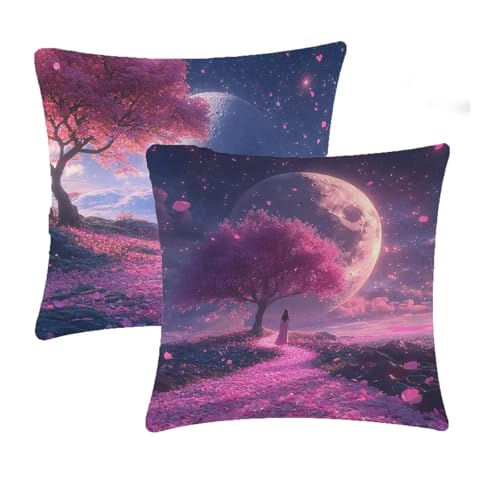Kissenbezug 80x80cm Rosa Outdoor Kissen Wasserfest Samt kissenbezüge Frau Sofakissen Sommer Quadratisch Dekokissen 2er Set Für Garten Stuhl Terrassen Balkon Deko Wohnzimmer Geschenke für Frauen T-437 Kissenbezug 80x80cm Rosa Outdoor Kissen Wasserfest Samt kissenbezüge Frau Sofakissen Sommer Quadratisch Dekokissen 2er Set Für Garten Stuhl Terrassen Balkon Deko Wohnzimmer Geschenke für Frauen T-437 von Generic