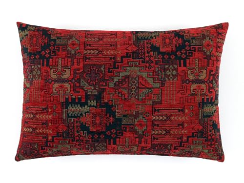 Kissenbezug im Kelim-Stil, türkisch, südwestlich, Navajo, Bohemian, marokkanisch, Boho, orientalisch, ethnisch, mexikanisch, Kelim, Teppichmuster, dekorativer Lendenwirbelkissen, 40 x 60 cm von Generic