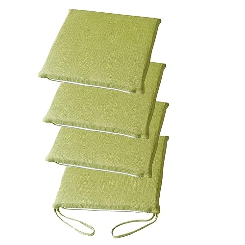 Kitchen Chair Cushions with Ties - Set of 2/4/6, Removable Zipper Covers for Dining Room, Office, Kitchen 45x45cm Seat Pads Kitchen Chair Cushions with Ties - Set of 2/4/6, Removable Zipper Covers for Dining Room, Office, Kitchen 45x45cm Seat Pads von Generic