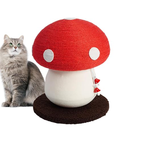 Kittenkrabpaal - Multifunctioneel Interactief Kattenspeeltje, Krabpaal voor Kattenpootoefeningen | Kleine Kattentoren, Schattig Kattentoreninstrument voor Binnen, Natuurlijk Jute Touw voor Kittens en von Generic