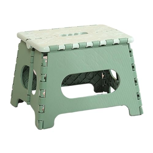 Klappbare Tritthocker für Erwachsene, kleine Klapphocker, zusammenklappbar: niedlicher Klappstuhl, bequemer und einfacher Zugang zum kleinen Sitzhocker mit einem Griff, Sauna, Balkon, Terrasse, Via von Generic
