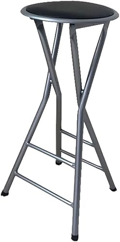 Klappbarer Barhocker Einfacher Barstuhl Hochstuhl Klapphocker Esszimmerstuhl Sessel Pu Hocker Tragbarer Dicker Erwachsenenstuhl Haushalt, Black, One Size Klappbarer Barhocker Einfacher Barstuhl Hochstuhl Klapphocker Esszimmerstuhl Sessel Pu Hocker Tragbarer Dicker Erwachsenenstuhl Haushalt, Black, One Size von Generic