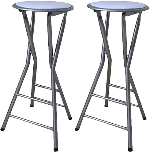 Klappbarer Barhocker Einfacher Barstuhl Hochstuhl Klapphocker Esszimmerstuhl Sessel Pu Hocker Tragbarer Dicker Erwachsenenstuhl Haushalt, White-2pcs, One Size Klappbarer Barhocker Einfacher Barstuhl Hochstuhl Klapphocker Esszimmerstuhl Sessel Pu Hocker Tragbarer Dicker Erwachsenenstuhl Haushalt, White-2pcs, One Size von Generic