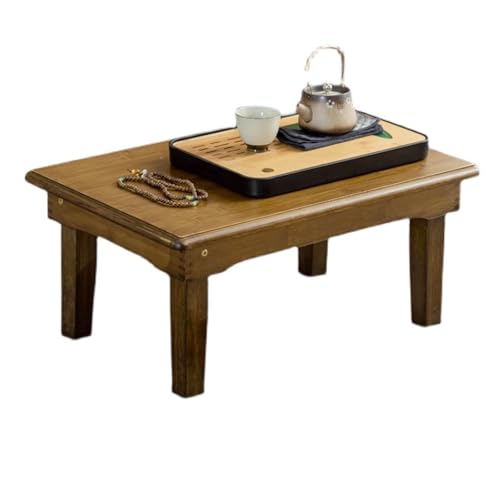 Klappbarer Couchtisch Aus Holz, Bodentisch im Japanischen Stil, Tragbares Picknicktablett, Aus Natürlichen Materialien, Langlebig und for Den Innen- und Außenbereich Geeignet(37CM) von Generic