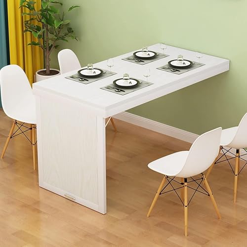 Klappbarer Esstisch Wandmontierter Zusammenklappbarer Wandtisch Für Kleine Räume, Umwandelbarer Schreibtisch Mdf-wandtisch Computertisch Für Büro, Schlafzimmer, Küche, Black+white, 80*50cm(31*20in) Klappbarer Esstisch Wandmontierter Zusammenklappbarer Wandtisch Für Kleine Räume, Umwandelbarer Schreibtisch Mdf-wandtisch Computertisch Für Büro, Schlafzimmer, Küche, Black+white, 80*50cm(31*20in) von Generic