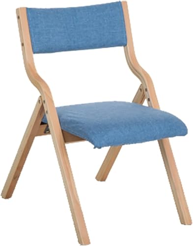 Klappbarer Esszimmerstuhl aus Holz, Vintage, mit gepolsterter Sitzfläche und Rückenlehne (Stil 1) von Generic