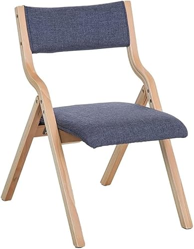 Klappbarer Esszimmerstuhl aus Holz, Vintage, mit gepolsterter Sitzfläche und Rückenlehne (Stil 2) von Generic