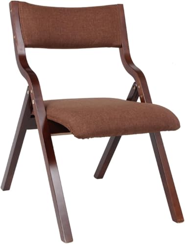 Klappbarer Esszimmerstuhl aus Holz, Vintage, mit gepolsterter Sitzfläche und Rückenlehne (Stil 4) von Generic