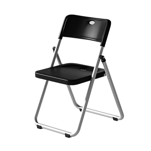 Klappbarer Konferenzstuhl, Tragbarer Stapelbarer Hocker Plastik Mit Rückenlehne, 200 Kg Tragkraft Für Die Innen- Und Außenküche, Terrassenparty, Hochzeit(Silver) von Generic