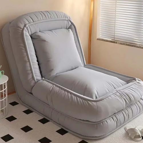 Klappbarer Sofa-Loungesessel, Bodensessel mit Rückenlehne, faltbarer Lazy-Sofa-Bodensessel, faltbarer Lounge-Sofa-Lazy-Bettsessel, 5-fach verstellbare Sofa-Sessel-Rückenlehne, Chaiselongue, Schlafsofa von Generic