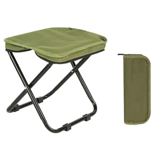 Klappbarer Tragbarer Campinghocker for Erwachsene,Zusammenklappbarer Hocker Klappbar Campinghocker Klein Ultraleicht Falthocker für Angeln Wandern Outdoor(Green,X-Large) von Generic