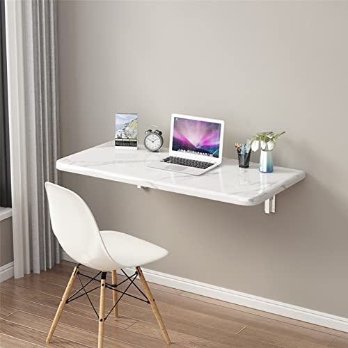 Klappbarer Wandschreibtisch, Klappbarer Computertisch aus Marmorimitat, kompaktes Design von Generic