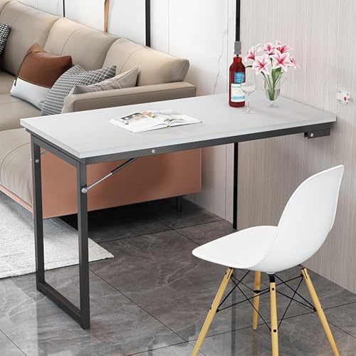 Klappbarer wandtisch, klappbar schwimmender wandtisch, wandklapptisch nimmt keinen Platz EIN,klapptisch Wand für Home Office Garage Garten waschküche,N(Size:100×60×75cm,Color:Textur 2) von Generic