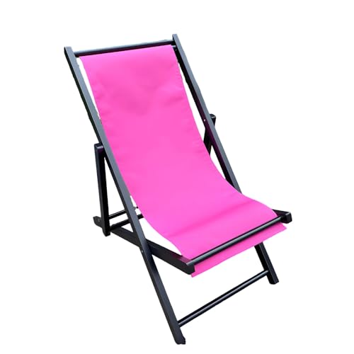 Klappernde Strandstuhl Leichte tragbare Sonnenläufe für Erwachsene Pool Deck Seaside D 128 * 58cm von Generic