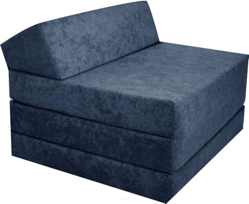 Klappmatratze Gästematratze Faltmatratze Gästebett Schlafsessel Blau - @bobimarket24 von Generic