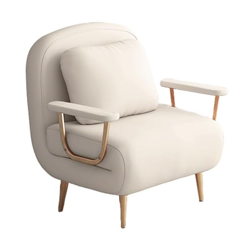 Klappsessel mit Schlaffunktion Stahlgestell mit Rückenlehne Gästebett Klappbar Klappbett Rückenlehne in 6 Stufen Verstellbar Geeignet für Wohnungen, Hotels und Gärten(F,190 * 82 * 32cm) von Generic