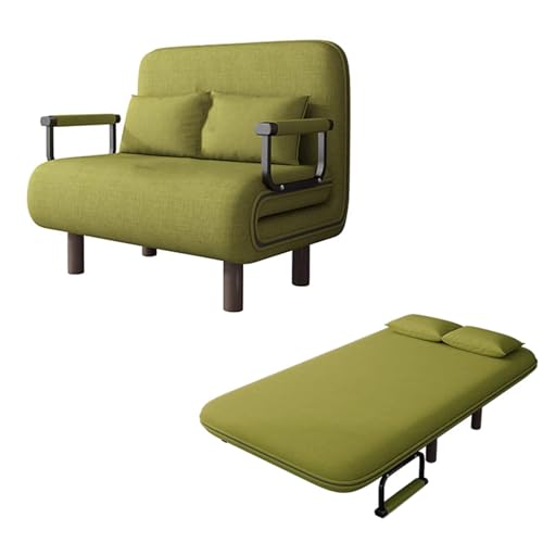 Klappsofa mit Schlaffunktion Modern Baumwoll- und Leinenstoff Ergonomie Gästebett 5-fach Verstellbare Rückenlehne Sofabett mit Klappbaren Stützbeinen für Wohnzimmer, Schlafzimmer(Green,190*80*28cm) Klappsofa mit Schlaffunktion Modern Baumwoll- und Leinenstoff Ergonomie Gästebett 5-fach Verstellbare Rückenlehne Sofabett mit Klappbaren Stützbeinen für Wohnzimmer, Schlafzimmer(Green,190*80*28cm) von Generic