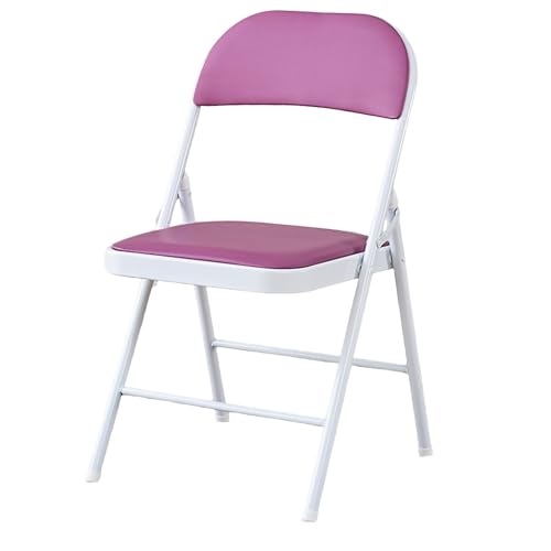 Klappstuhl, Tragbare Gartenstuhl Klappbar, Kein Zusammenbau Erforderlich, Platzsparend, Geeignet für Veranstaltungen im Innen- und Außenbereich, Partys, Büros(Purple) von Generic